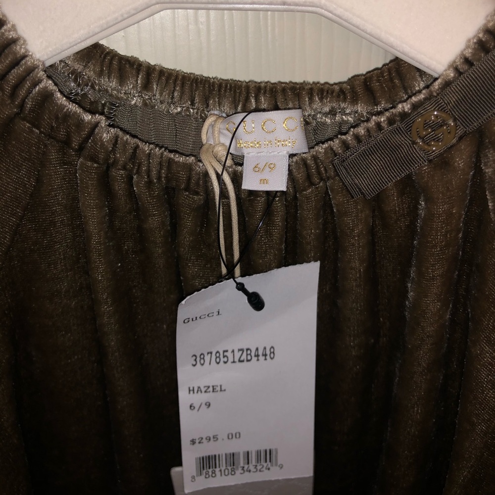 Gucci long sleeve velvet dress
